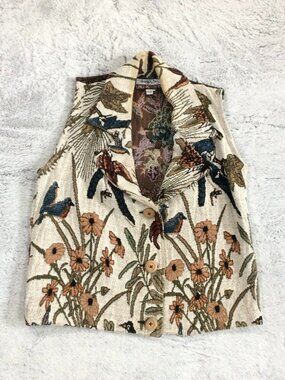 It’s in the Bag UNGE-POTCH-KET Tapestry Vest *RARE VTG FIND*